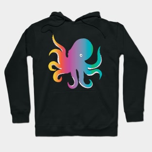 Rainbow Octopus illustration Hoodie